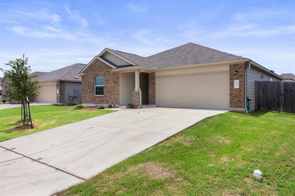 Sold home at 103 Red Buckeye St in Hutto, Texas — seller representation by Hannah Mara