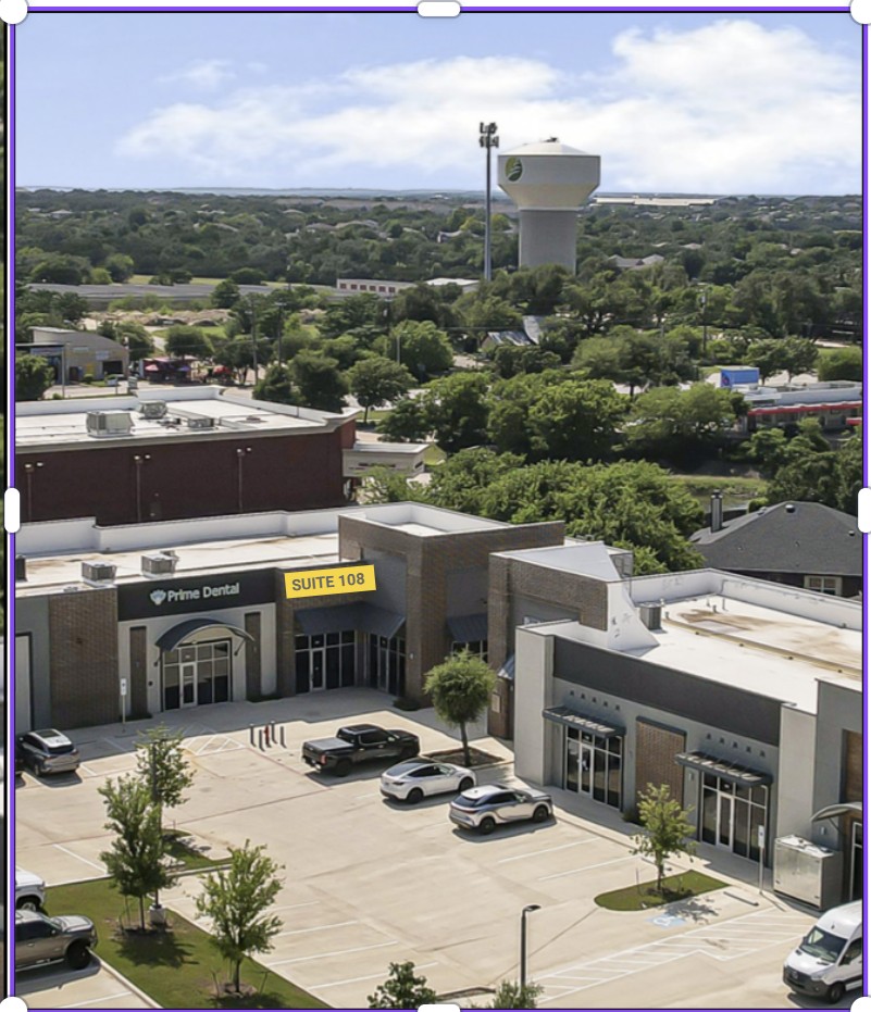 Retail Unit 108 at 821 W New Hope Drive, Shops at New Hope in Cedar Park, Texas — Active commercial sale listed by Hannah Mara